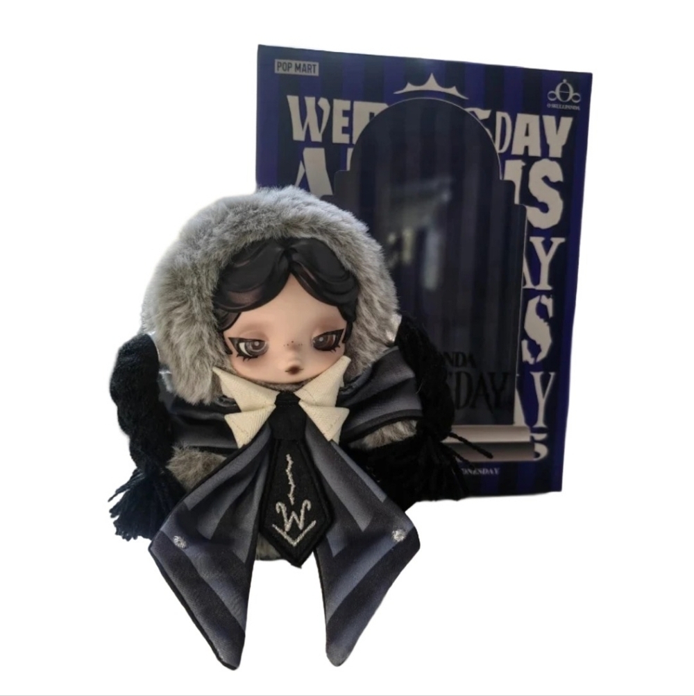 SKULLPANDA × Wednesday Plush (Nevermore Academy Uniform Version) - Picture 7 of 10